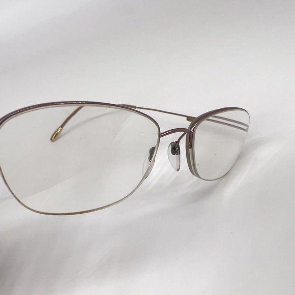 Silhouette Titan 4337 40 6053 Eyeglass Frame Half Rimless Purple Lilac 48-17-135